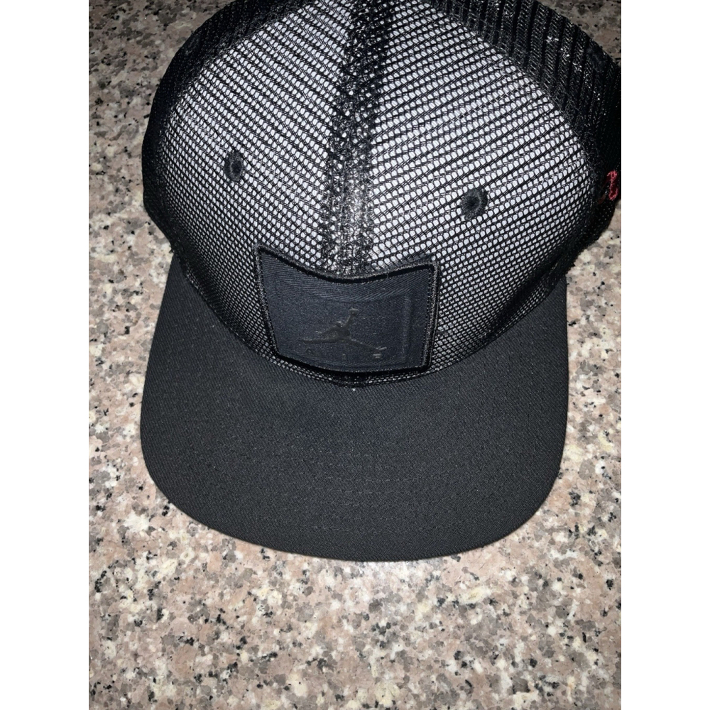 Nike Air Jordan Jump Man Trucker Hat Mesh Snap Back Red Black Cap